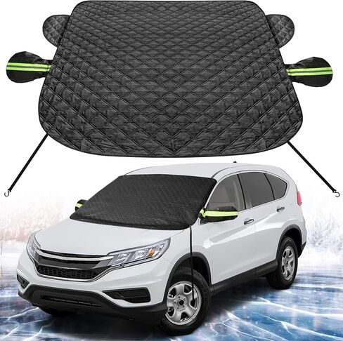 غطاء الزجاج الأمامي للسيارة للثلج والثلج متوافق مع Subaru Crosstrek Forester CX30/CX-30 HRV Kicks Seltos Small SUV، غطاء مغناطيسي مضاد للثلج درع الصقيع الشتوي مع أغطية مرآة جانبية in Saudi Arabia