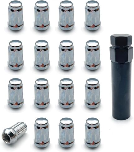 صواميل عروة M12x1.5، 16 قطعة 12x1.5 6 صواميل عروة ما بعد البيع مع مفتاح مقبس واحد، متوافقة مع Polaris Ranger XP RZR 900 1000 General 1000 Pioneer 500 700 1000 in Kuwait