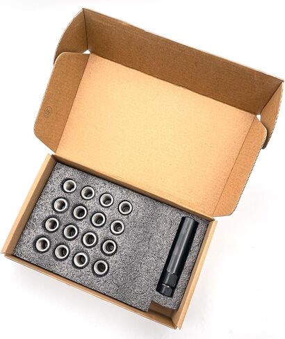 صواميل عروة M12x1.5، 16 قطعة 12x1.5 6 صواميل عروة ما بعد البيع مع مفتاح مقبس واحد، متوافقة مع Polaris Ranger XP RZR 900 1000 General 1000 Pioneer 500 700 1000 in Kuwait