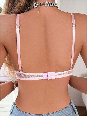 SOLY HUX Women's Sexy Lace Bras Underwire Everyday Bra Comfort Push Up Bralettes in Kuwait