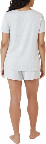 Eddie Bauer Women 4-Piece Pajama Set (Small, Teal Squares) in Saudi Arabia