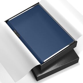 Lined Journal Notebook for Men Women Gifts 288 Pages 100 Gsm Paper Thick Journaling Notebooks A5 Hardcover Leather Journals for Writing Notebooks for Work Note Taking Diary, 5.7x8.3 In, Blue