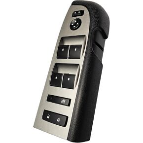 SWITCHDOCTOR Window Master Switch, Black Bezel, Mirror, & Lock Assembly for 2010-2013 Chevrolet Silverado & GMC Sierra (22968506, 20945129, Crew, Extended Cab Pickup, Chevy, Control, Power)
