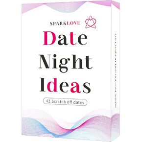 Date Night Ideas Cards, 42 Romantic and Funny Scratch Off Date Card for Couples, Wed Gifts, His and Her Gifts，Exciting Ideas for Lover, Wife, or Husband for Anniversaries, Birthdays and Festivals