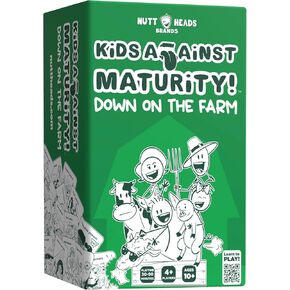 Kids Against Maturity: Card Game for Kids and Families, Super Fun Hilarious Card Game for Family Party Game Night | Farm Edition