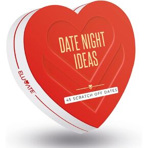 45 Scratch Off Date Night Ideas - Romantic Couple Gifts for Boyfriend, Girlfriend, Wife, Husband, Women or Men - Card Game for Anniversary or Wedding Gifts