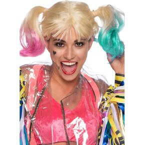 Rubie's womens Dc Comics Birds of Prey Harley Quinn Costume Wig, As Shown, One Size US