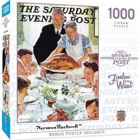 MasterPieces 1000 Piece Jigsaw Puzzle for Adults, Family, Or Youth - Freedom from Want - 19.25"x26.75"