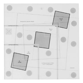 Log Cabin Quilt Ruler Tool, Transparent Acrylic Quilting Ruler Creative Grids Log Cabin Trim Tool(8 Inch)