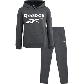 Reebok Boys' Tracksuit - 2 Piece Fleece Pullover Hoodie and Athletic Jogger Sweatpants for Boys (Sizes: 8-14)