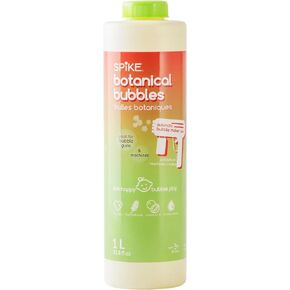SPIKE Innobaby Botanical Bubble Refill For Sensitive Skin - Mess Free Non Sticky - 1 Liter (33.8 fl.oz.) For Bubble Gun & Machine - Ready to Use - Non Sticky - Non Toxic