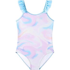 Girls One Piece Swimsuits Toddler Bathing Suit Little Kids Cute Swimwear Quick Dry Striped Ruffle Floral Size 2-10T