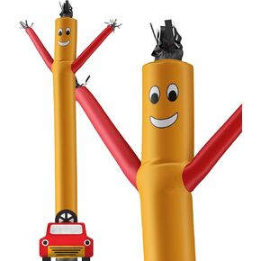 LookOurWay Car Shape Air Dancers Inflatable Tube Man Attachment, 16-Feet (No Blower), Yellow, Red