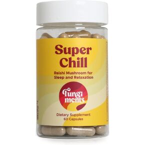 Super Chill - Sleep & Relaxation Supplement, Stress Relief, Healthy Cortisol, Reishi Mushroom Extract, Ashwagandha, L-Theanine, Passion Flower - 63 Count in Saudi Arabia