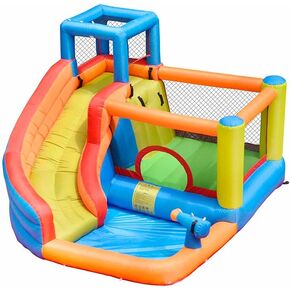 Inflatable Bounce Slide House Jumper Water Slide Park Combo for Kids Outdoor Party with Air Blower