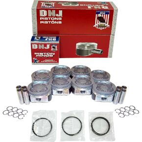 DNJ PRK972 Piston and Ring Kit For 1998-2004 Lexus Toyota 4Runner GX470 Land Cruiser LX470 Sequoia Tundra 4.7L V8 DOHC 32V Naturally Aspirated 2UZ-FE