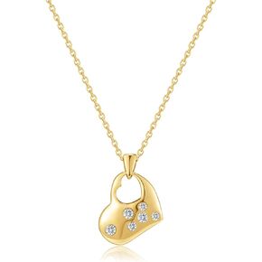 Necklaces for Women, 14K Gold Plated Necklaces for Women Trendy & Silver Necklaces for Women, Boutique Dainty Heart Necklaces, Jewelry Gifts for Lover Mom
