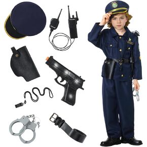 Police Officer Costume Set for Kids Boys Girls 4T-7