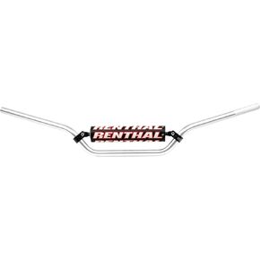 Renthal 838-01-SI-05-185 Bend High Off-Road Motorcycle Handlebar Accessories - Silver / 7/8 in.