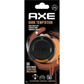 معطر هواء للسيارة على شكل قرص معلق ثلاثي الأبعاد من آكس، منقي الهواء، مزيل الرائحة يوفر رائحة طويلة الأمد (إغراء داكن، عبوة واحدة) in Kuwait