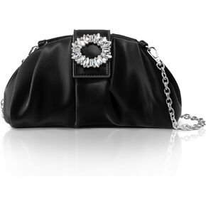 Clutch Purses for Women, Crossbody Handbag Elegant Pleated Evening Bag for Party Wedding Prom