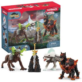 Schleich Eldrador 4-Piece Monster Toy for Boys and Girls Ages 7+, Eldrador Creatures Starter Set with 3 Action Figures (3 Piece Assortment)