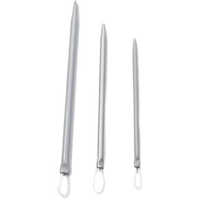 3Pcs Silver Nylon Wire Rope Threader Needle Big Eye Knitting Needle Weave Yarn Needle for Sewing and Fabric Art Craft Accessory Yarn Needle Large Eye, Needlepoint