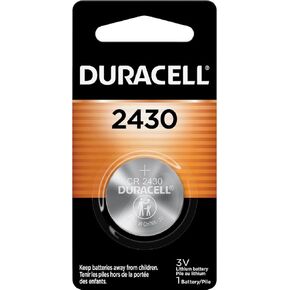 Duracell Duralock 2430 3V Lithium Battery, Single Battery, Package May Vary