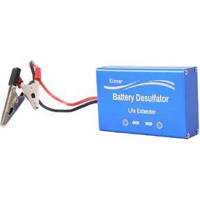 12 Volts Lead Acid Battery Maintainer & Desulfator Battery Life Extender Desulfator
