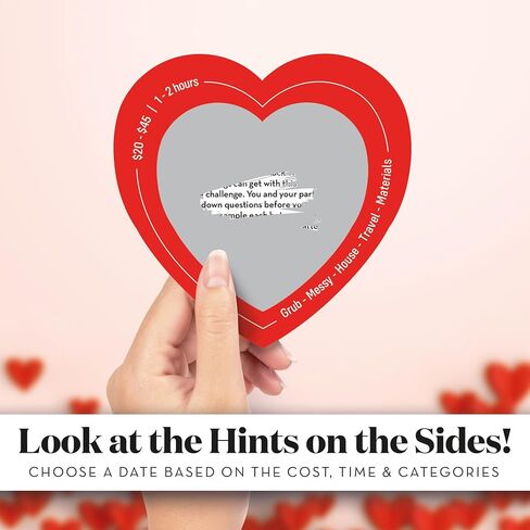 45 Scratch Off Date Night Ideas - Romantic Couple Gifts for Boyfriend, Girlfriend, Wife, Husband, Women or Men - Card Game for Anniversary or Wedding Gifts in Saudi Arabia