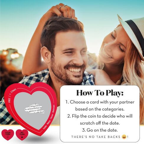 45 Scratch Off Date Night Ideas - Romantic Couple Gifts for Boyfriend, Girlfriend, Wife, Husband, Women or Men - Card Game for Anniversary or Wedding Gifts in Saudi Arabia