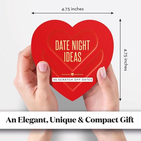 45 Scratch Off Date Night Ideas - Romantic Couple Gifts for Boyfriend, Girlfriend, Wife, Husband, Women or Men - Card Game for Anniversary or Wedding Gifts in Saudi Arabia
