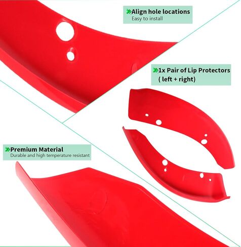 Front Bumper Lip Splitter Protector Cover Compatible with Dodge Charger Hellcat 2015-2021 SRT 392 / Scat Pack/RT Scat Pack/GT/RT, Red in Saudi Arabia
