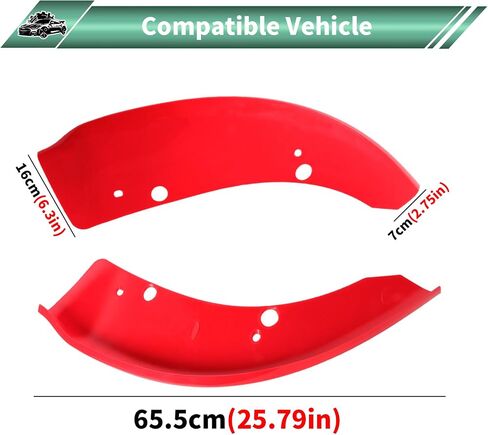 Front Bumper Lip Splitter Protector Cover Compatible with Dodge Charger Hellcat 2015-2021 SRT 392 / Scat Pack/RT Scat Pack/GT/RT, Red in Saudi Arabia