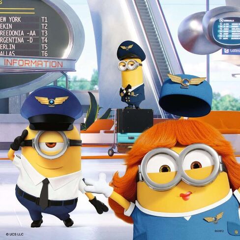 Ravensburger Funny Minions 3x49 Piece Jigsaw Puzzle Set for Kids - 05082 - Every Piece is Unique, Pieces Fit Together Perfectly in Saudi Arabia