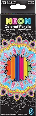 BAZIC 8 Neon Colored Pencils in Saudi Arabia