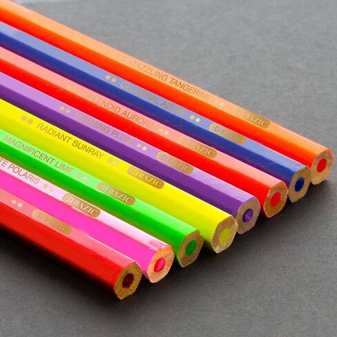 BAZIC 8 Neon Colored Pencils in Saudi Arabia