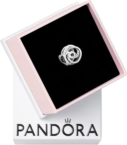 PANDORA Family Always Encircled Heart Charm - لحظات متوافقة - مجوهرات نسائية مذهلة - مصنوعة من الفضة الاسترليني - مع صندوق هدايا in Saudi Arabia