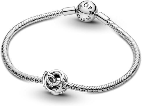 PANDORA Family Always Encircled Heart Charm - لحظات متوافقة - مجوهرات نسائية مذهلة - مصنوعة من الفضة الاسترليني - مع صندوق هدايا in Saudi Arabia