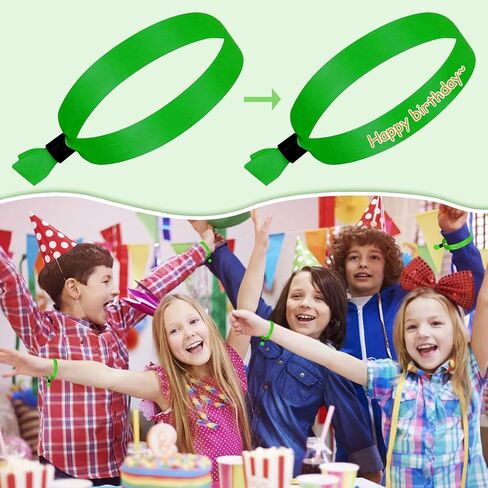10 Pcs Disposable Wristbands for Events, Fabric Bracelets Wrist Bands Cloth Event Wristband Solid Color Cloth Wristbands for Club Entrance, Concert Wrist Strap, Festivals Bars (Fluorescent Green) in Saudi Arabia