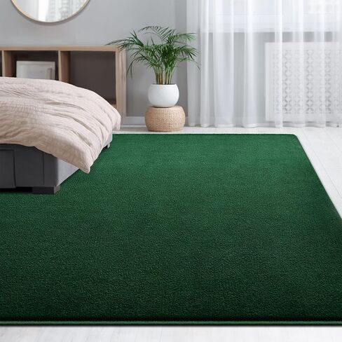 Large Area Rugs for Living Room Bedroom, 5x8 Feet Burgundy Red Rug, Minimalist Modern Shag Rug, Soft Thick Memory Foam Indoor Carpet, Non-Slip Washable Rug for Boys Girls Dorm Nursery Room Home Decor in Saudi Arabia
