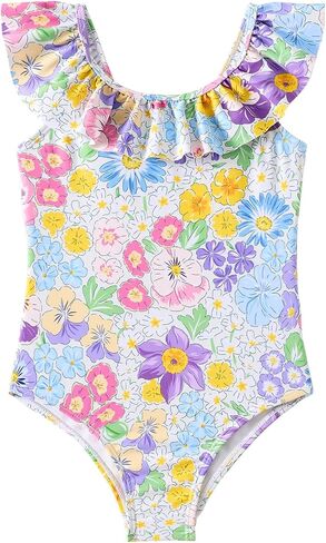 Angel season Girls Swimsuits Kids Bathing Suit One Piece Swimwear with UPF 50+ Cute in Saudi Arabia