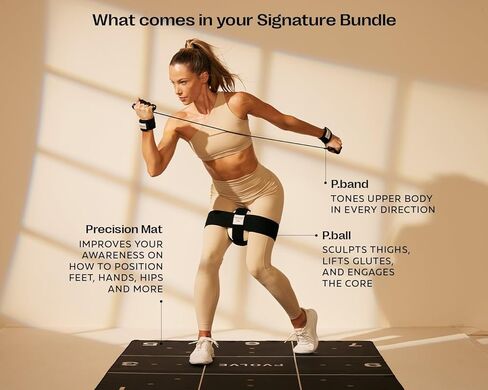 مجموعة Pvolve Signature - معدات اللياقة البدنية المنزلية لتمارين الجسم بالكامل - تقوية وتوحيد اللون in Kuwait