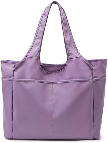 Gym Tote Bags for Women 35L, Travel Duffel Bag Compartments with Zipper, Shoulder Weekender Overnight Bag for 16in Laptop (Grey) in Saudi Arabia