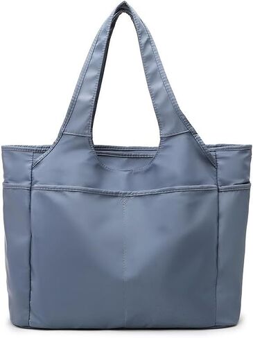 Gym Tote Bags for Women 35L, Travel Duffel Bag Compartments with Zipper, Shoulder Weekender Overnight Bag for 16in Laptop (Grey) in Saudi Arabia