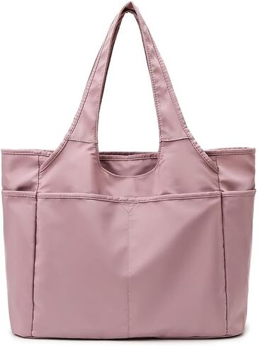 Gym Tote Bags for Women 35L, Travel Duffel Bag Compartments with Zipper, Shoulder Weekender Overnight Bag for 16in Laptop (Grey) in Saudi Arabia