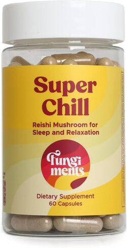 Super Chill - Sleep & Relaxation Supplement, Stress Relief, Healthy Cortisol, Reishi Mushroom Extract, Ashwagandha, L-Theanine, Passion Flower - 63 Count in Saudi Arabia