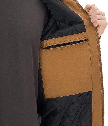 سترة HISEA للرجال فضفاضة تناسب البطة المغسولة النشطة سترة شتوية معزولة من القماش بغطاء للرأس مع جيوب in Kuwait