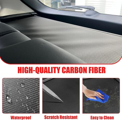 غطاء شحن لسيارة Honda HRV 2023 2024، غطاء صندوق خلفي قابل للسحب متوافق مع Honda HR-V 2023 2024 ظل حماية أمان بدون فجوة ملحقات السيارة من ألياف الكربون، أسود in Kuwait