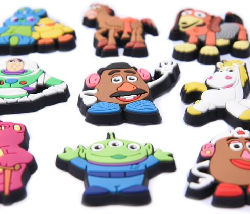 MACRCMS Cartoon Shoes Charms Decoration For Boy Girl Soft Pvc Alien Cars Princess Clogs Accessories For Shoe Decor Sandals Bracelets Holiday Birthday Party Gifts in Saudi Arabia
